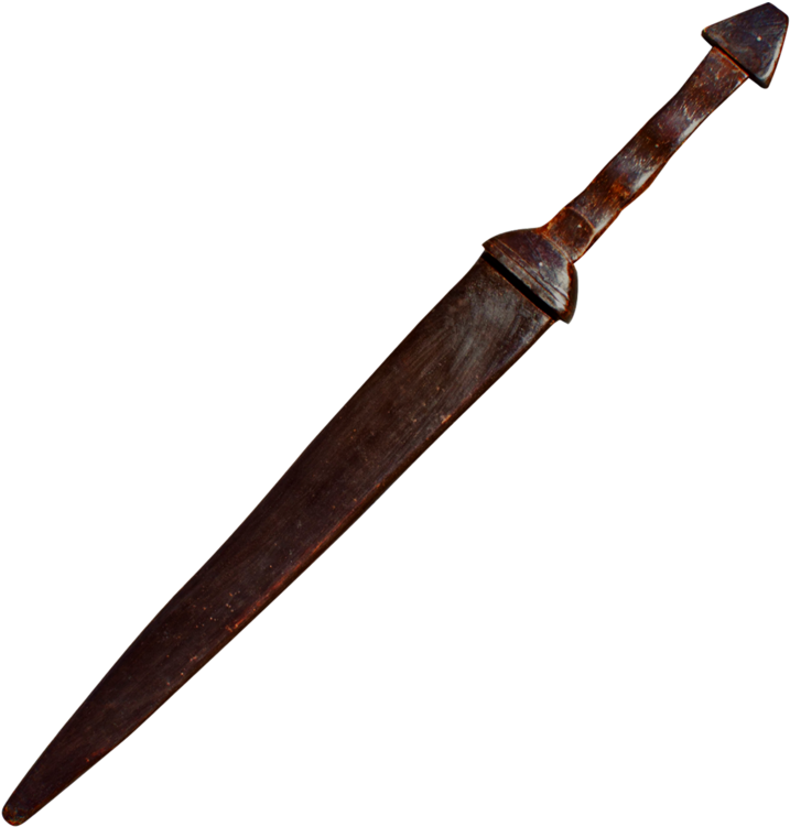 32 In In Dark Wood Medieval Practice Sword, , Panther - Berkley Lightning Rod Ring (800x800), Png Download