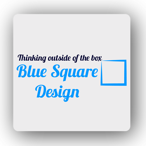 Bluesquare Design Za Graphic And Web Design - Logo With Too Many Fonts (500x500), Png Download