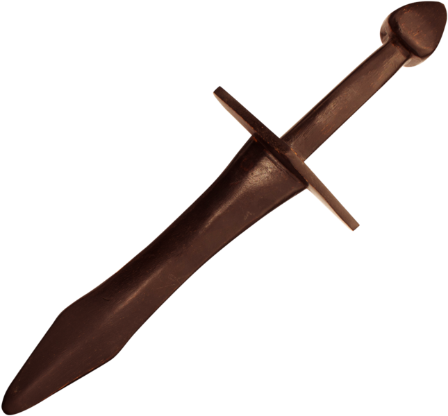 19 In Dark Wood Medieval Practice Sword, , Panther - Middle Ages (800x800), Png Download