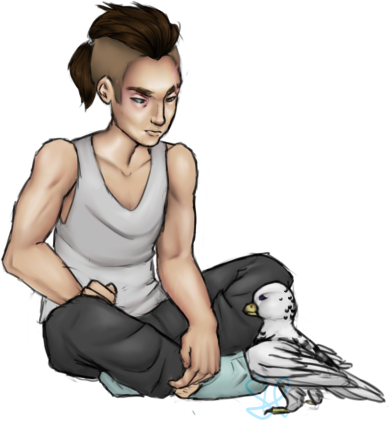Sad Man Png Clipart Free Stock - Bird N Man Sad (894x894), Png Download