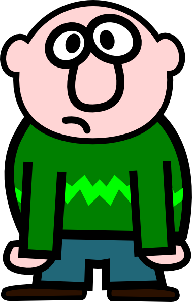 Jpg Stock Crying Man Clipart - Bald Guy Cartoon Png (378x595), Png Download