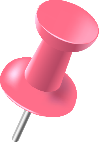 Pin Png - Pink Pin Png (350x500), Png Download
