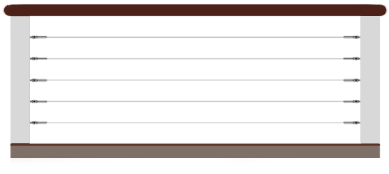 Wood Post Composite Kits - Ivory (556x249), Png Download