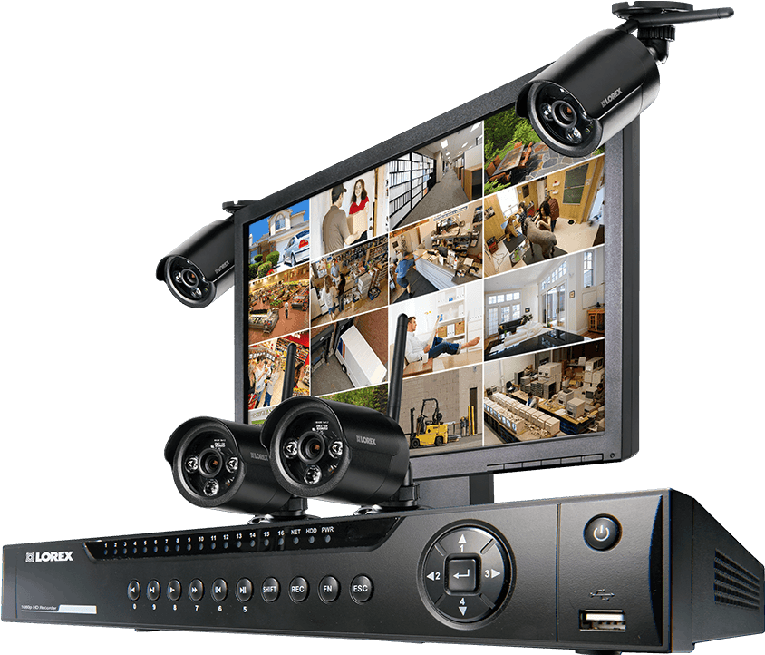Картинки По Запросу Video Camera Security Design Flyer - 1080p Security Camera System 130ft Night Vision 16 (1200x800), Png Download