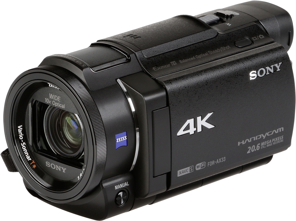 Sony handycam. Видеокамера Sony FDR-ax33. Sony ax33 4k. Видеокамера Handycam® ax33 4k с матрицей Exmor r™ CMOS. Видеокамера цифровая 4k Sony