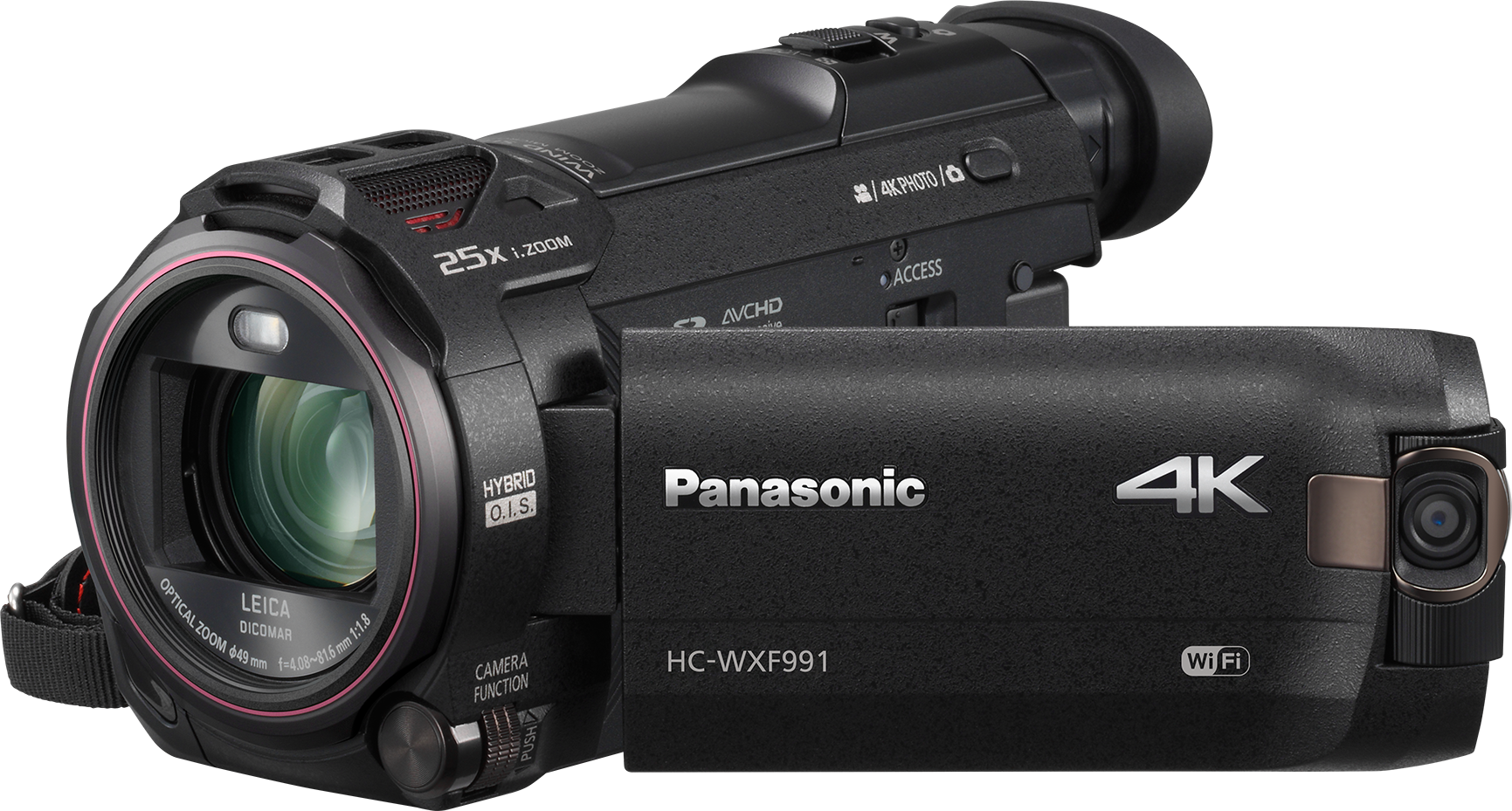 Panasonic Hc-vxf990 4k Camcorder Camera (1731x929), Png Download