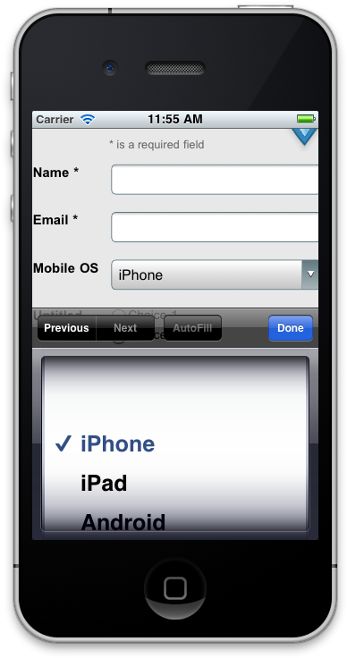 Our Editor Has Several Pre Defined Drop Down Menus - Ios Drop Down (396x744), Png Download