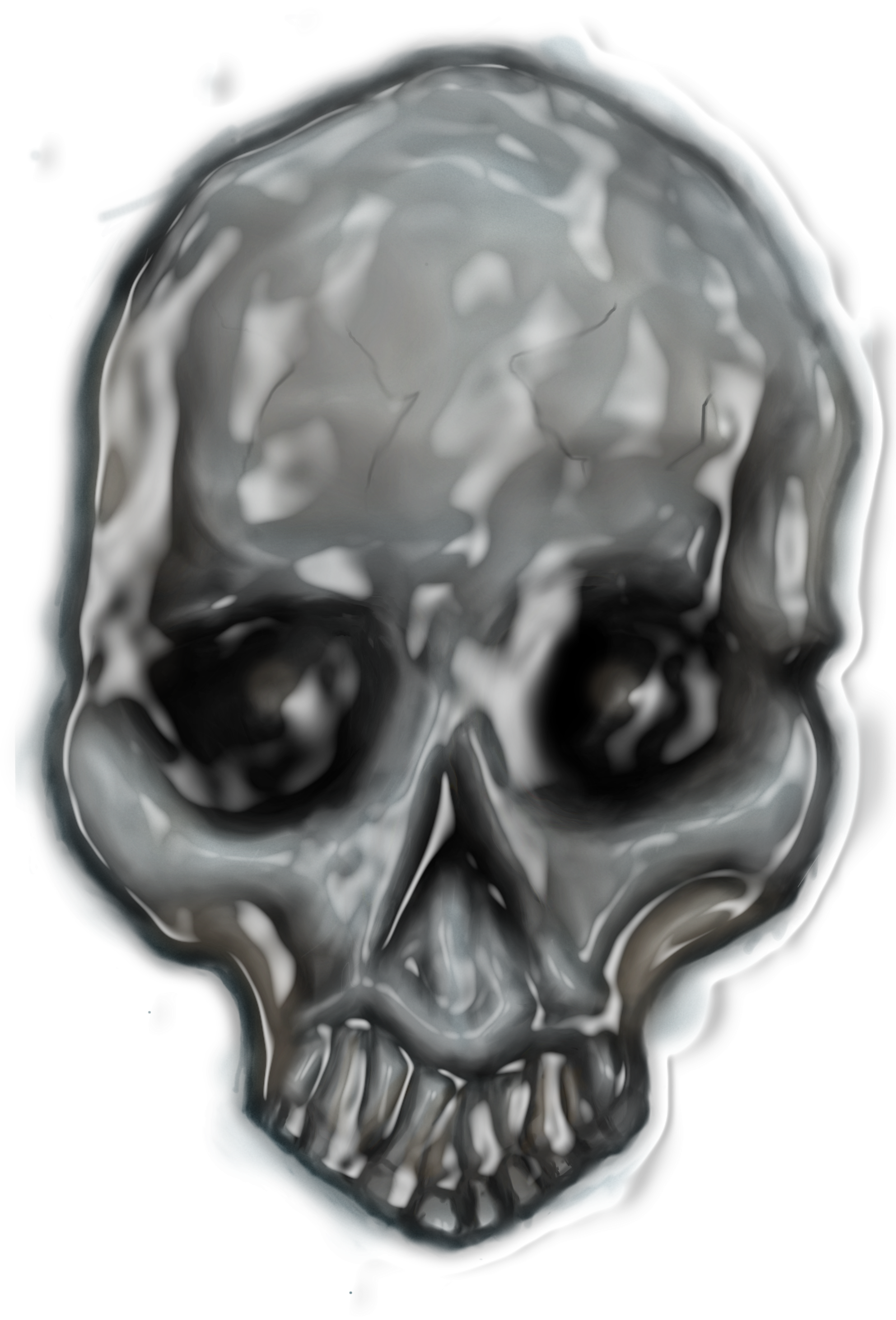 Better Cream Skull - Skull (2000x3053), Png Download