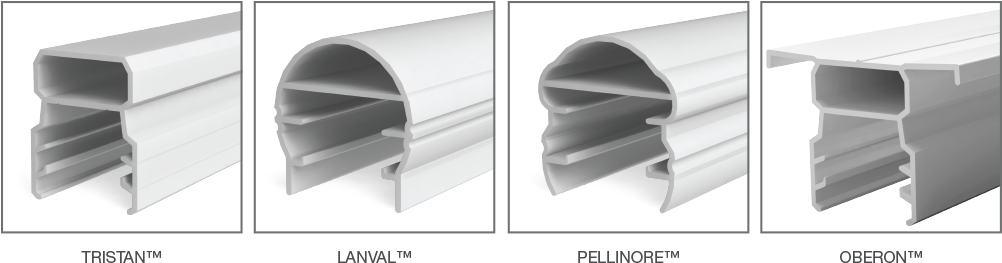 Top Rail Profiles - Top Railing Aluminum Profile (1018x275), Png Download