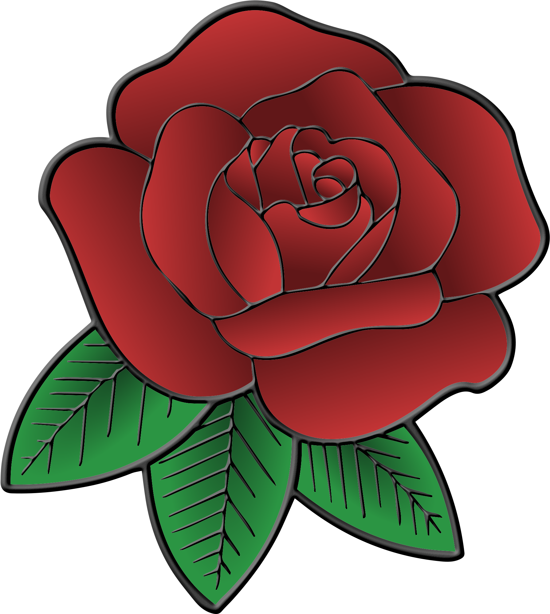 Rose Png Logo - Drawing (2145x2400), Png Download
