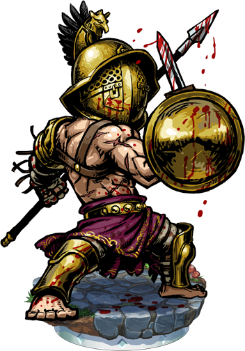 Gladiator Hoplomachus Ii Figure - Hoplomachus Gladiator (352x504), Png Download