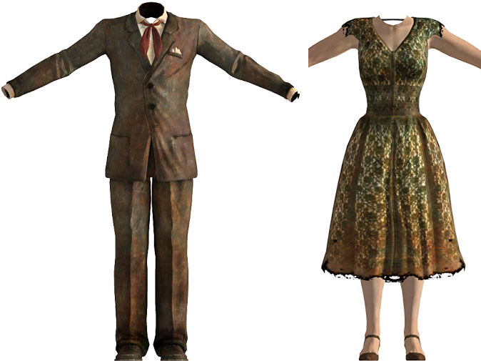 Well-heeled Gambler Suit - Fallout Fancy Gambler Suit (694x520), Png Download