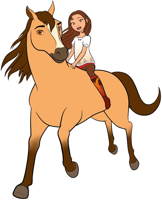 download lucky riding spirit - spirit riding free clipart