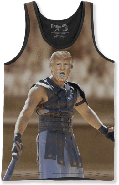 Gladiator Trump - Gladiator Trump - Unisex Tank / Sublimation / L (600x600), Png Download