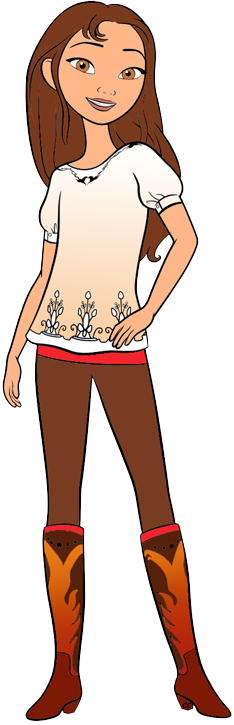 Lucky Riding Spirit Spirit Lucky - Costume (234x725), Png Download