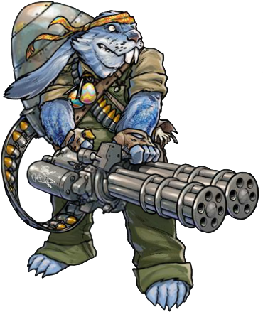 Image Ghgcfhgfg Png Mutants - Mutants Genetic Gladiators Easter Gunny (399x462), Png Download