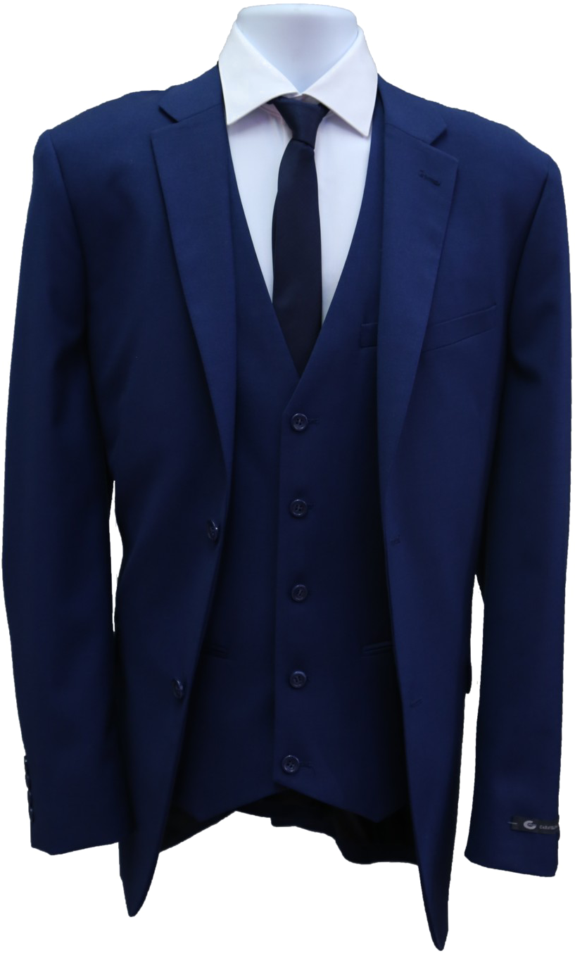 Blue Suit Png Image Background - Blue (683x1024), Png Download