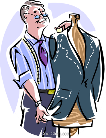 Download Tailor Measuring Suit Royalty Free Vector Clip Art - Tailors  Cartoon PNG Image with No Background 