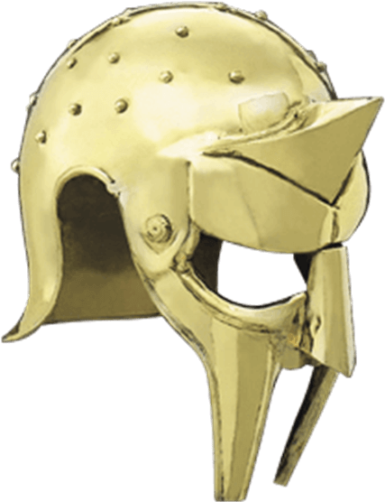 Brass Gladiator Arena Helmet - Helmet (555x555), Png Download