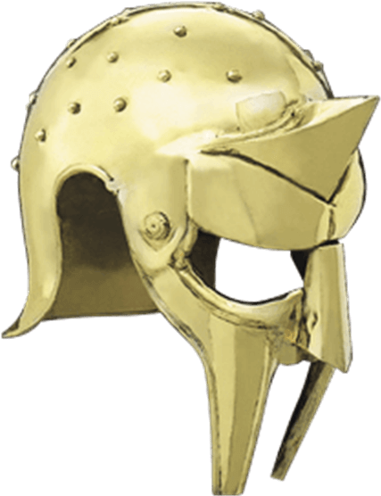 Brass Gladiator Arena Helmet - Helmet - Free Transparent PNG Download ...