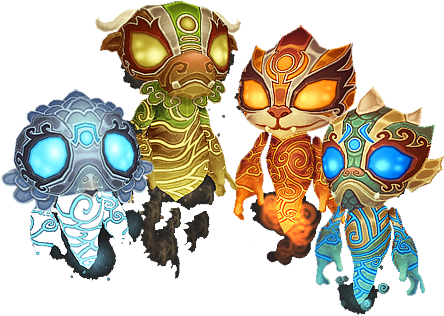 Elemental Spirits - Pandaria Elementals (459x325), Png Download