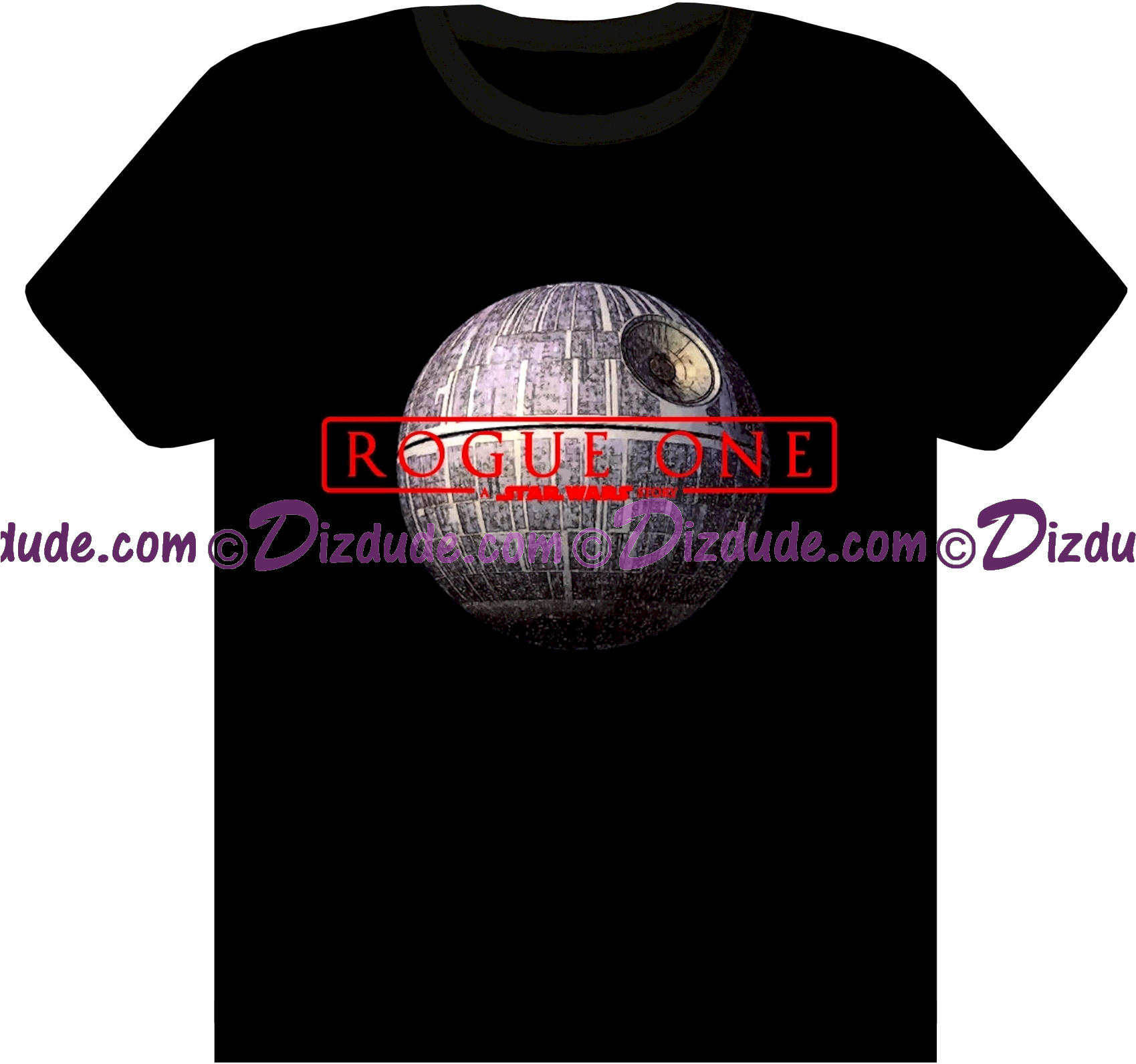 Star Wars Death Star Behind The Rogue One Logo ~ Fantasy - Star Wars Tie Pilot T Shirt (1700x1616), Png Download