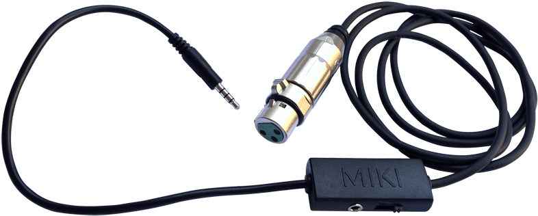 Mic Cable Png - Miki Microphone Cable With Integrated Pre-amplifier (800x367), Png Download