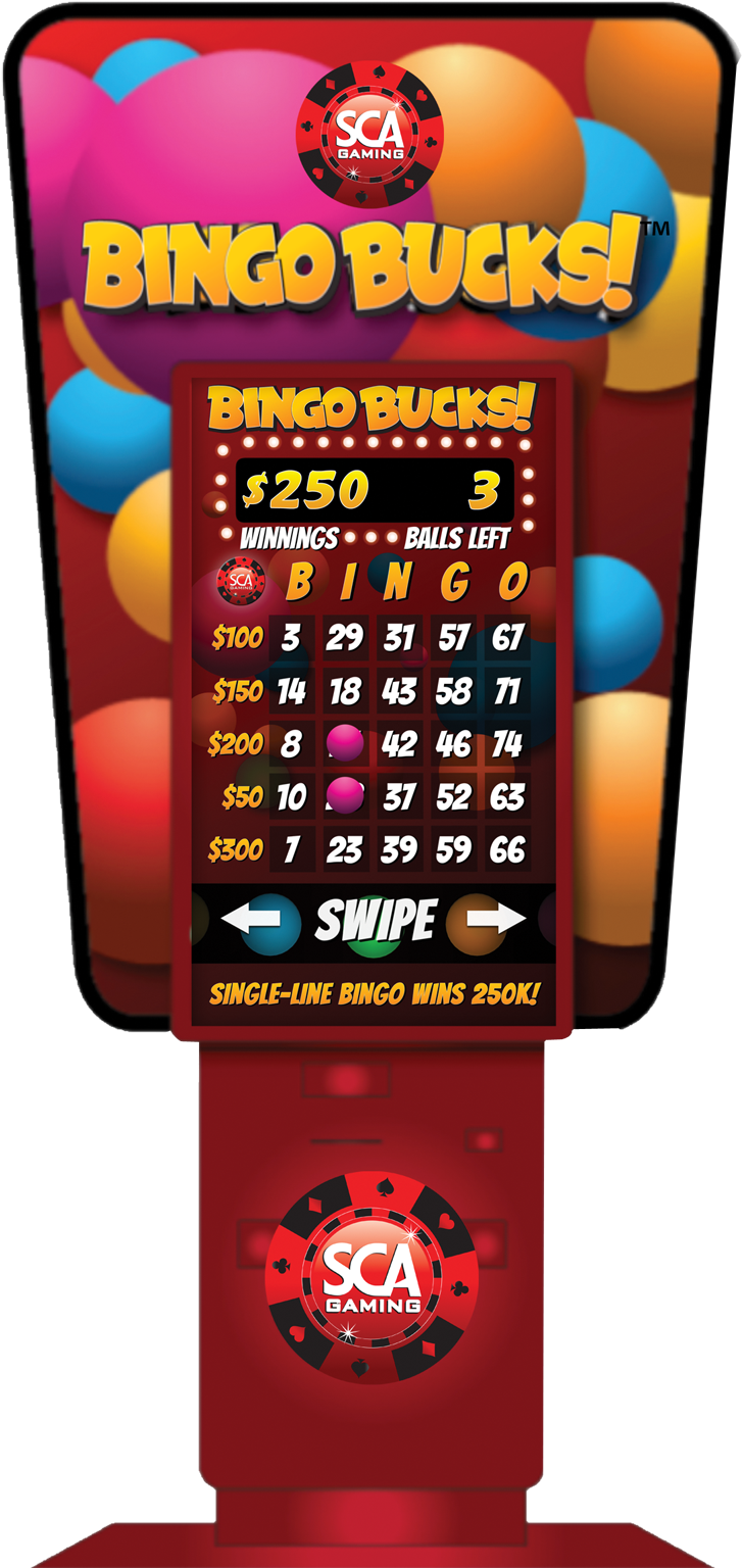 Sca's Bingo Bucks Is Offered As A Digital Kiosk Game - Sca Gaming (800x1564), Png Download