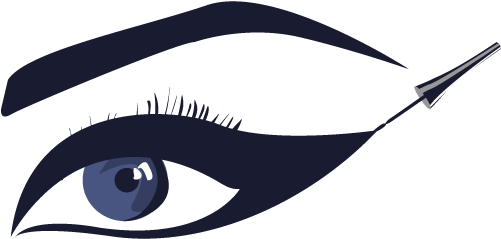Eyeliner Illustration - Illustration (500x500), Png Download