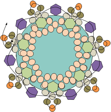 Sample Diagram Starburst - Bead (355x358), Png Download