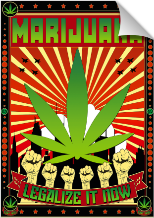 Legalize It Now - Marijuana Propaganda Art Mug (674x516), Png Download