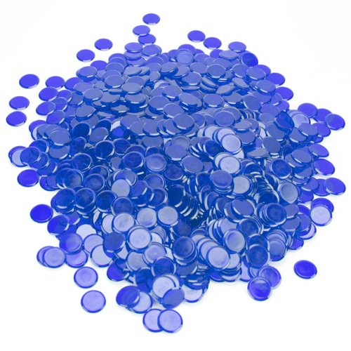 1000 Pack Blue Bingo Chips (500x500), Png Download
