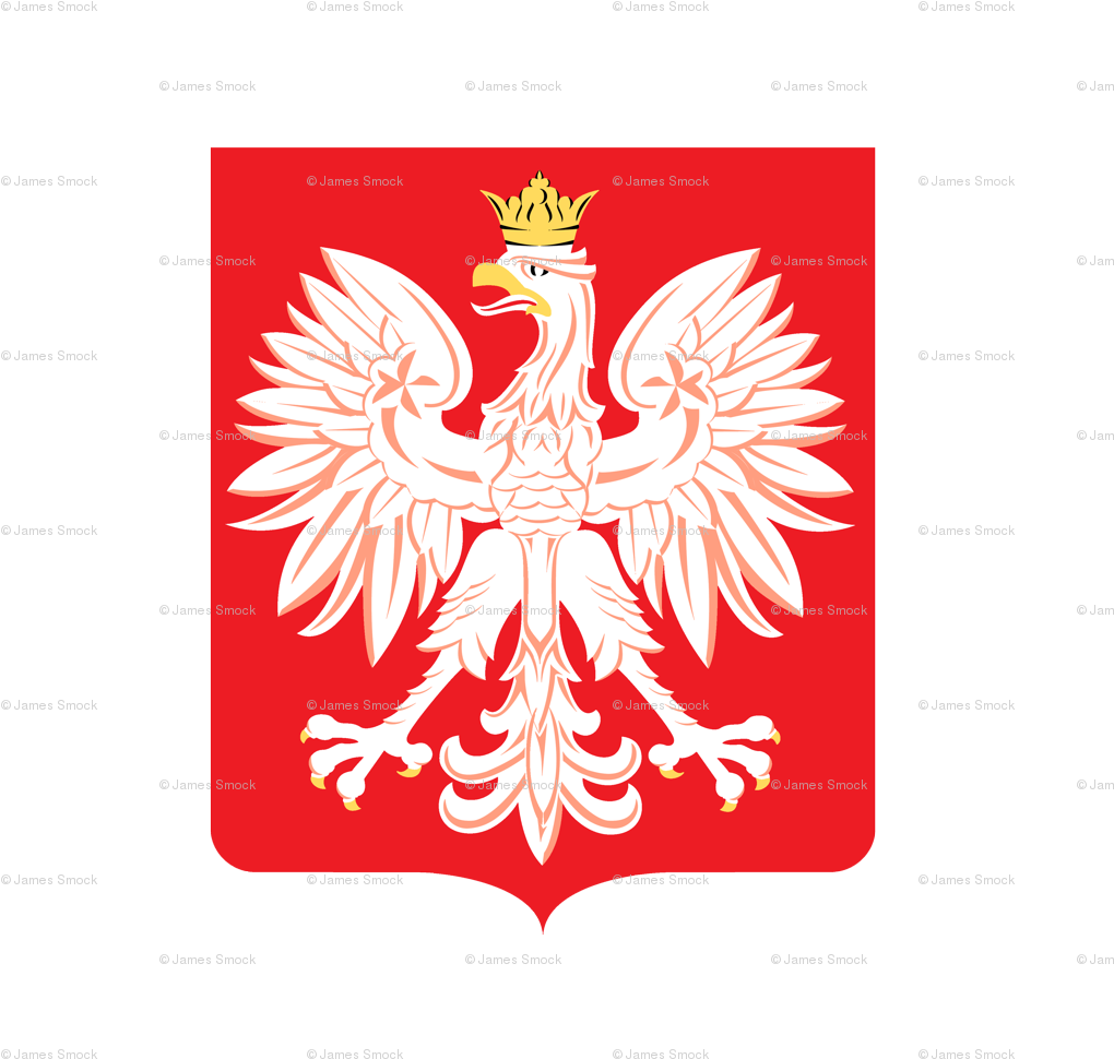 Polish Eagle Red Shield Card (1050x1050), Png Download