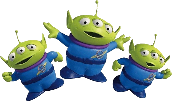 Aliens - Alien Toy Story Characters (604x389), Png Download