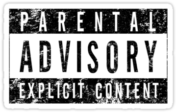 Gold Parental Advisory Png - Parental Advisory Explıcıt Content Png (375x360), Png Download