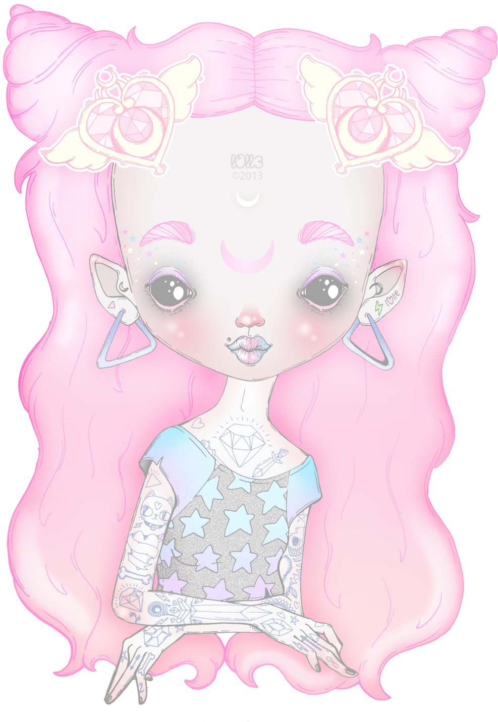 Urban Alien By L0ll3 - Illustration (1024x1446), Png Download