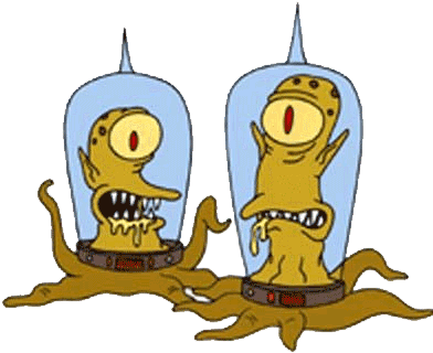 Aliens - Kang And Kodos (420x328), Png Download