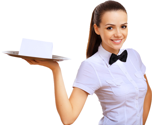 Waitress Png (587x480), Png Download