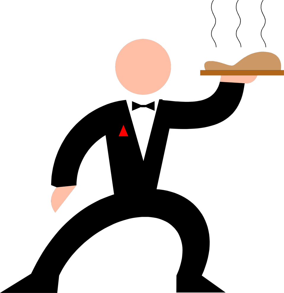 Jpg Stock Commandments For Waiters Waitresses Thou - Waiter Clip Art (400x412), Png Download