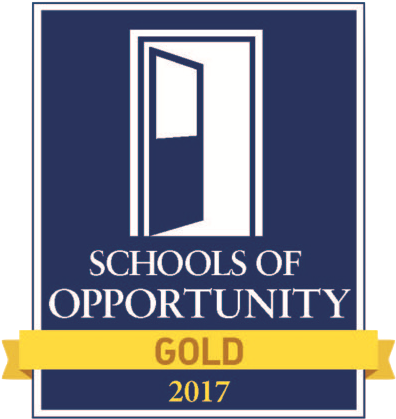 2017 Schools Of Opportunity Gold Award - Orange (481x504), Png Download