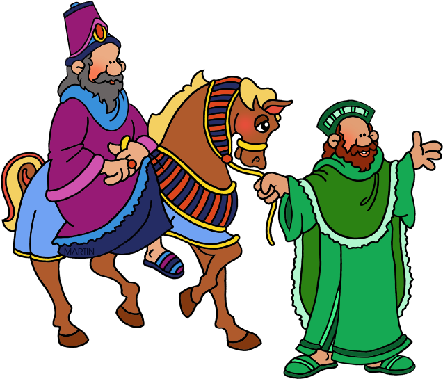 Bible Clip Art By Phillip Martin, Mordecai And Haman - Clipart Bible Stories (648x566), Png Download