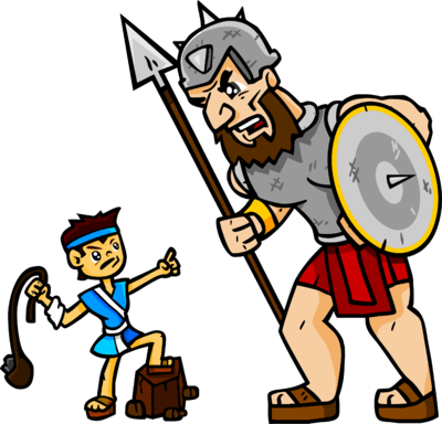 David And Goliath - Goliath Clipart (400x384), Png Download