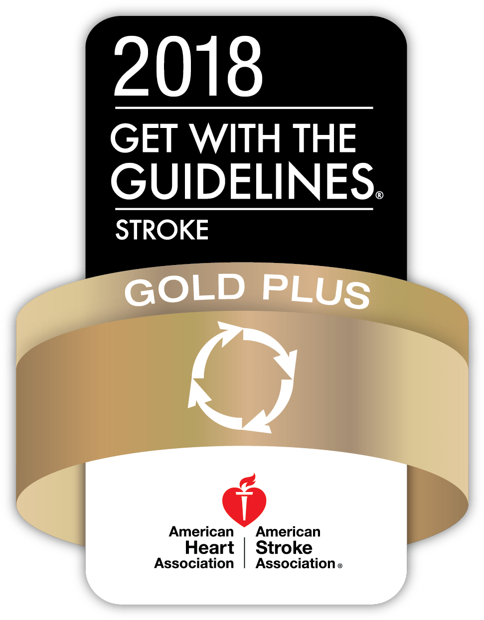 Jude Earns2018 Gold Plus Award - 2018 Get With The Guidelines Stroke (1200x1500), Png Download