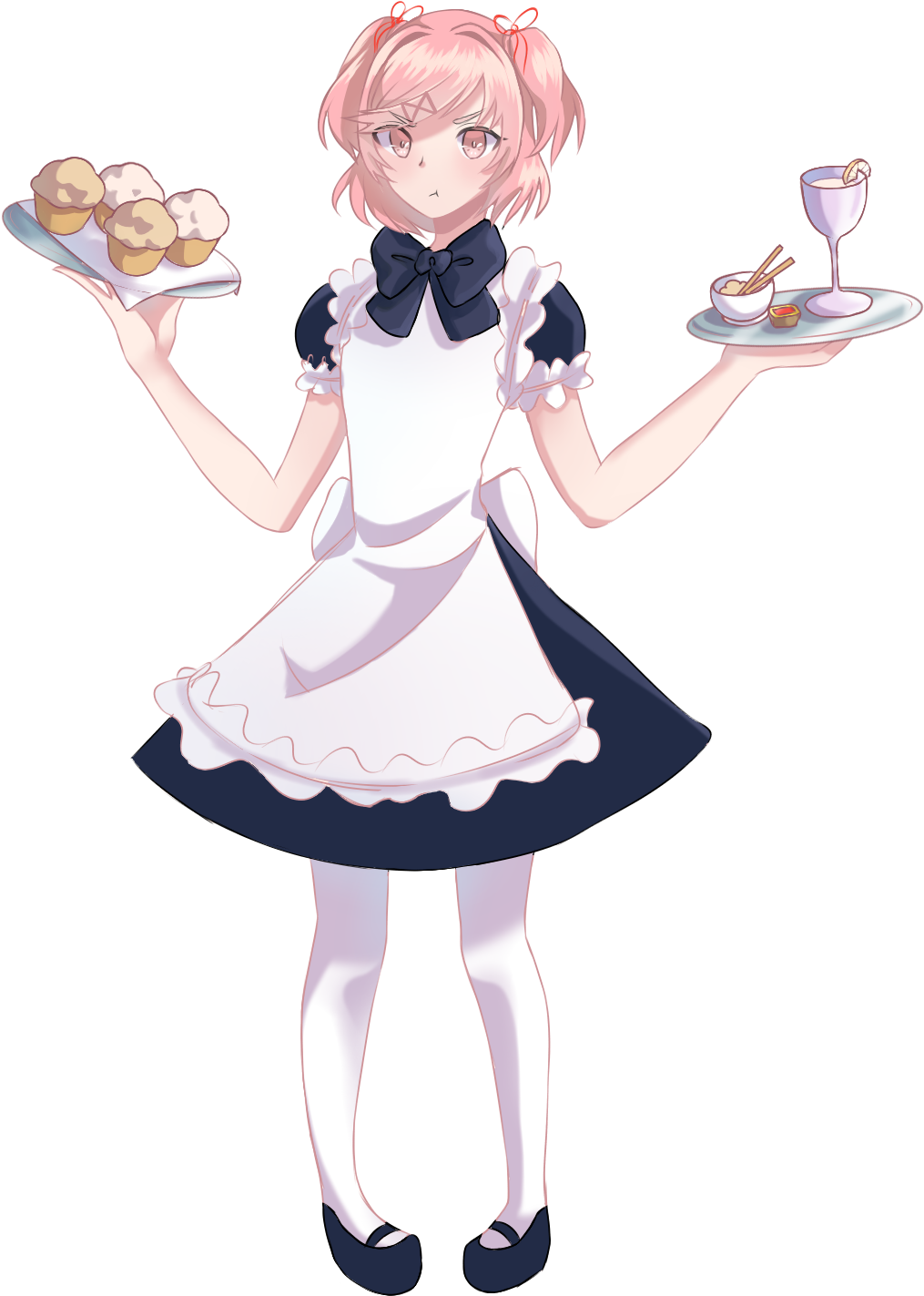 Found Fanartwaitress - Anime (1536x1536), Png Download