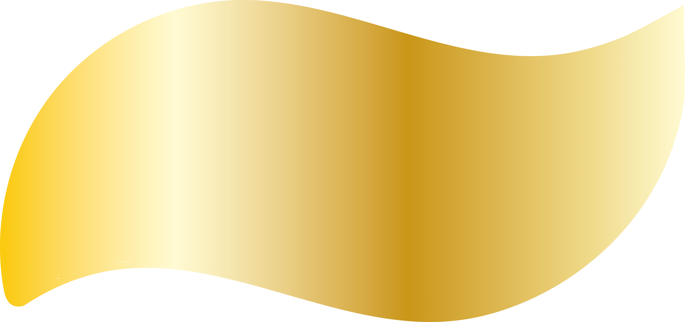 Gold Leaf - Gold (2185x1027), Png Download