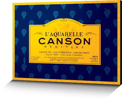 Cold Pressed Learn More - Canson Heritage Watercolour Paper (400x325), Png Download