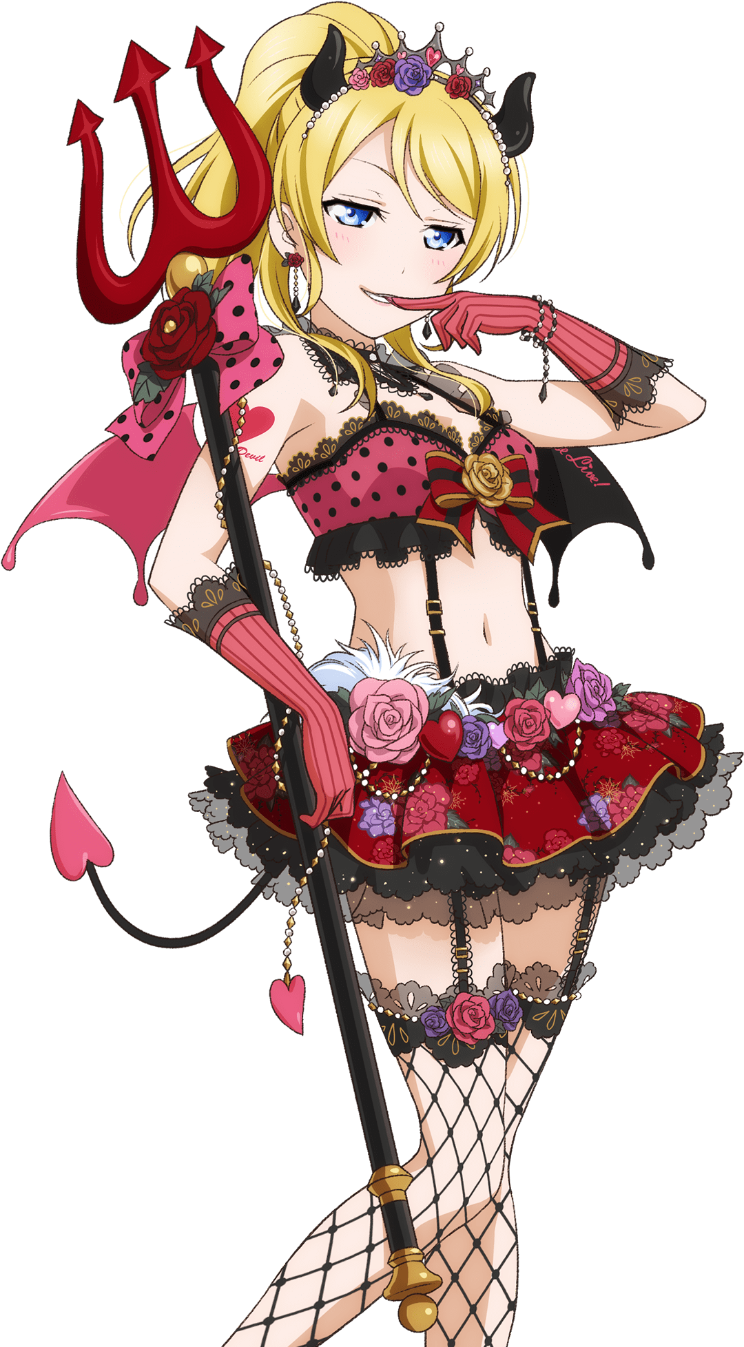 Devil Horns Transparent Background Download - Love Live Eli Devil (1024x1024), Png Download