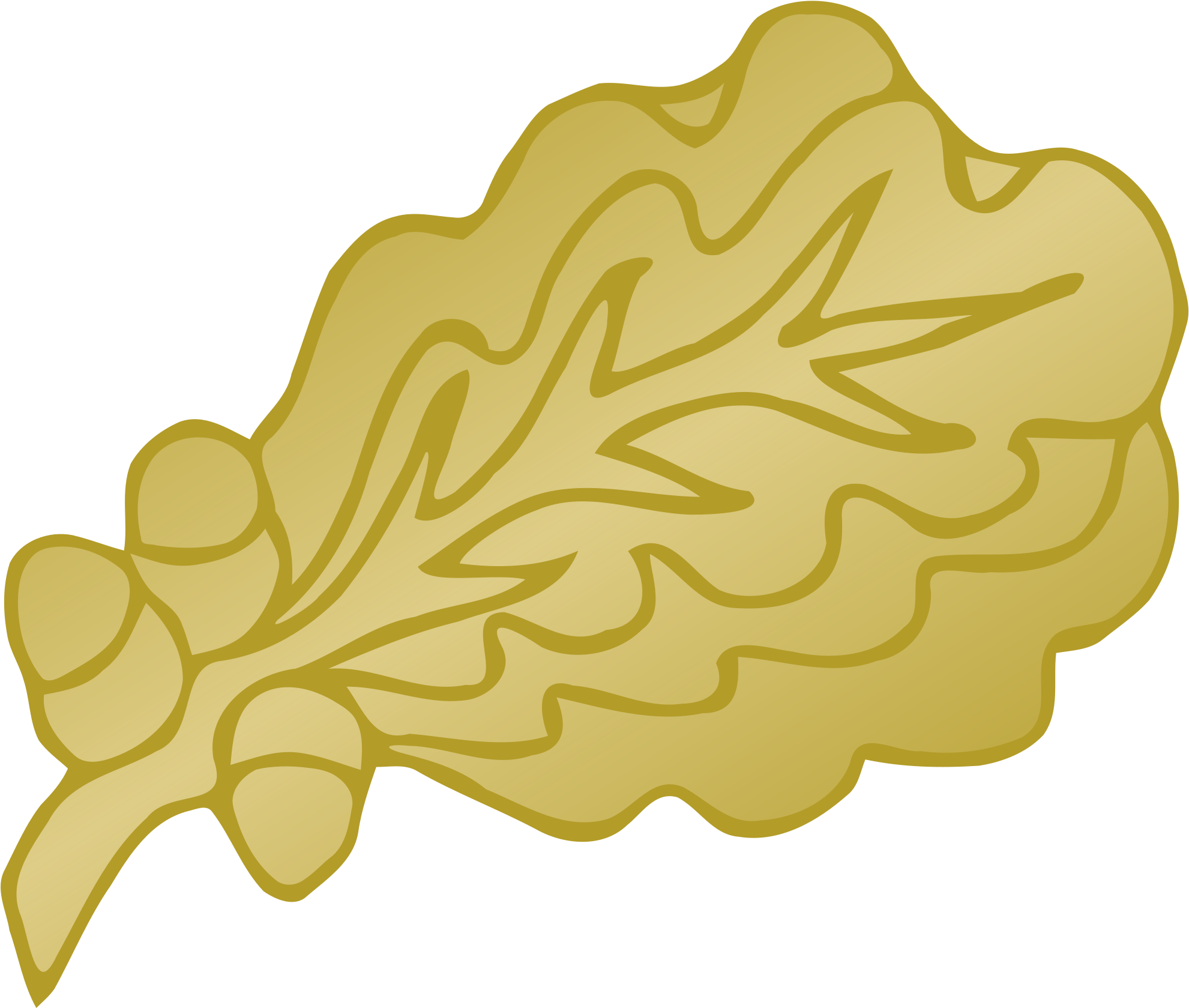 Open - Oak Leaf Cluster (2000x1700), Png Download