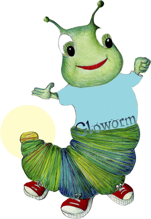 Gloworm Worm (539x780), Png Download