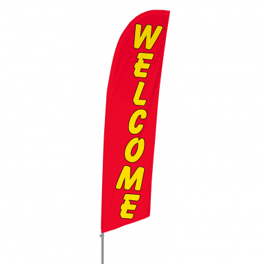 Bowflag Stock Design Welcome Flag Banner - Banner (385x385), Png Download